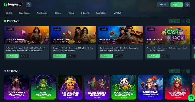 BetPortal Casino Bonus 
